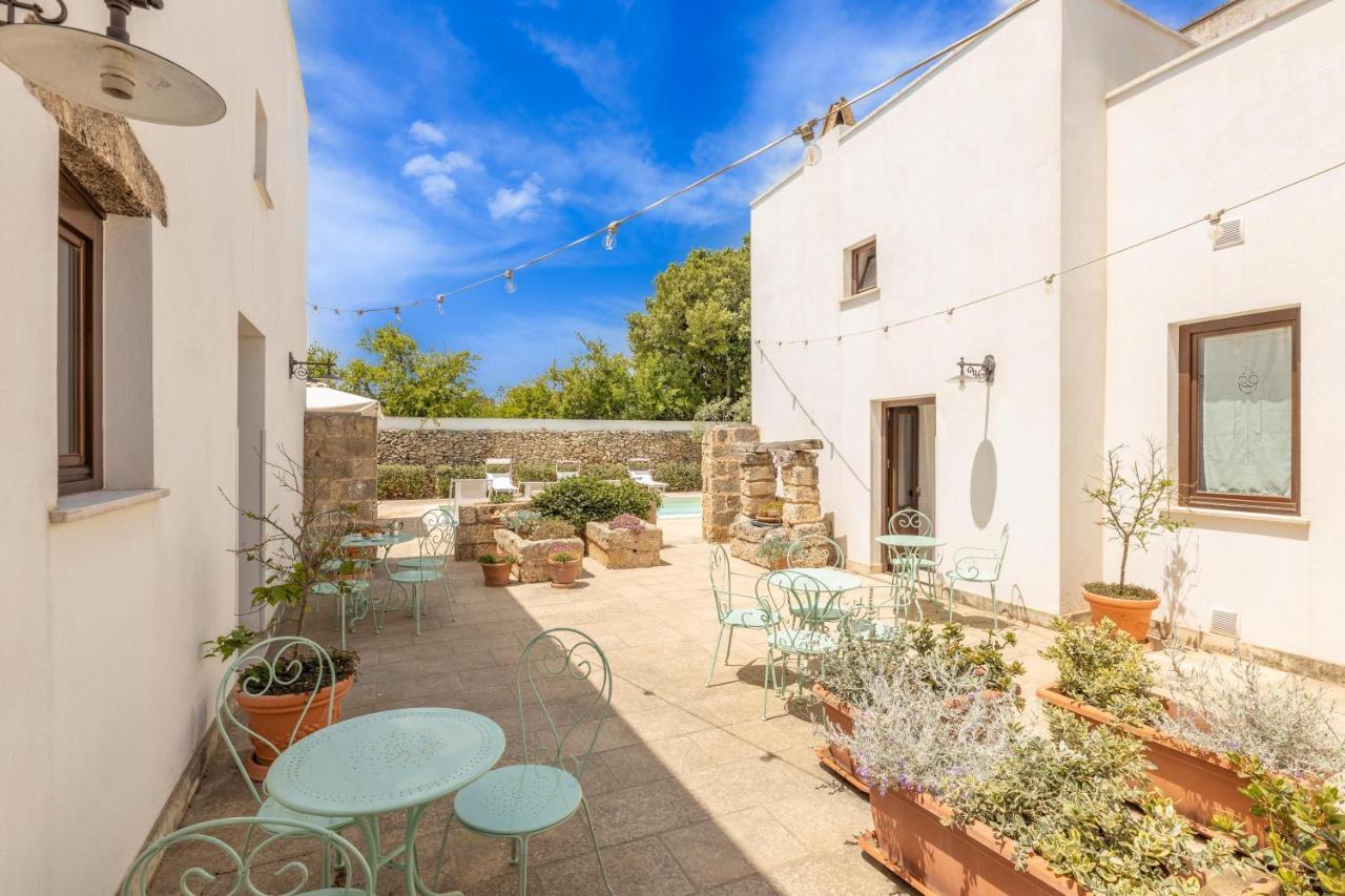Courtyard With Pool Villa Racale Exterior photo